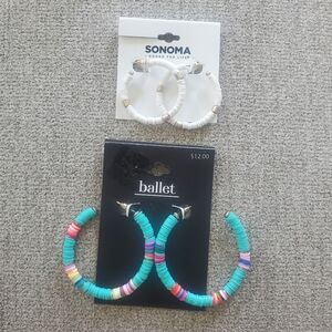 Puka earring set